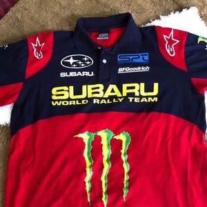 Subaru World Rally Team Sponsored Polo Size XL